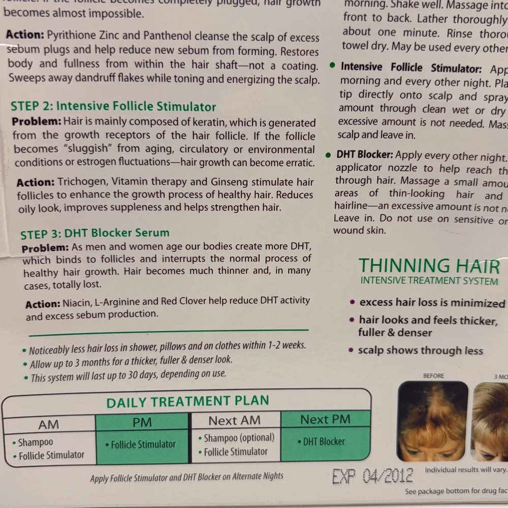 University Medical Regenétresse 3-Step Thinning‎ Hair Intensive Treatment System